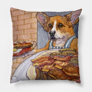 Only a wood-fired oven would do for this corgi's pizzas Pillow