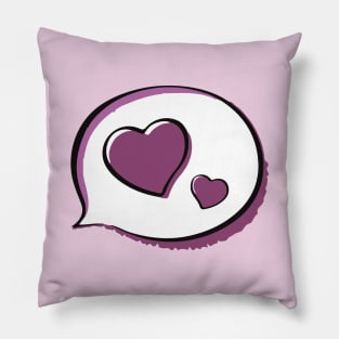 BTS butter heart purple Pillow