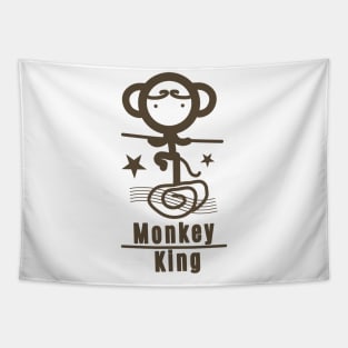 Monkey King - Brown Tapestry