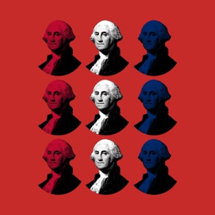 President George Washington - Red, White, and Blue T-Shirt