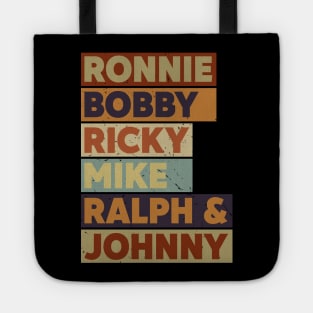 New Edition Ronnie Bobby Ricky Mike Ralph & Johnny Tote