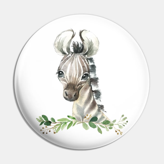 Baby Zebra Pin by AdornMyWall