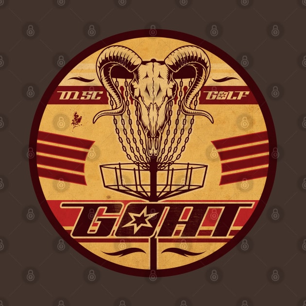 Disc Golf Goat by CTShirts