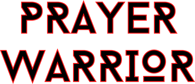 Prayer Warrior | Christian Typography Kids T-Shirt by All Things Gospel