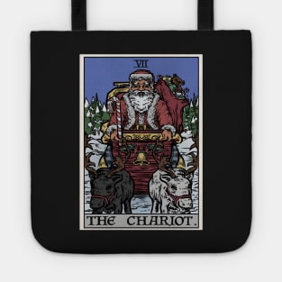 The Chariot Tarot Card Christmas Edition Tote