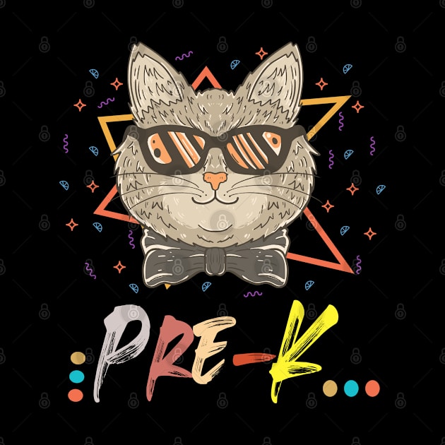 Pre-K Too Cool Cat Back To School Pre-Kindergarten Teacher & Student by Redmart