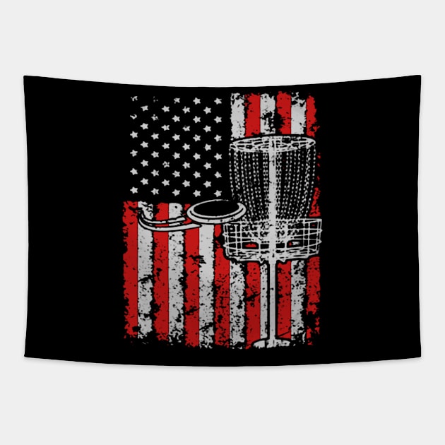 Patriot Disc Golf American Flag Tapestry by QUYNH SOCIU