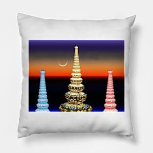 Spires and the Lunar Eclipse Pillow