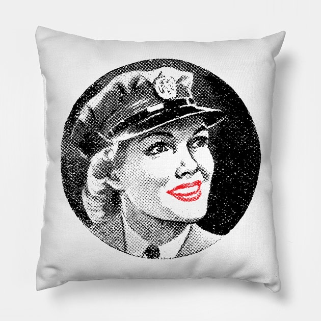 WW2 Army Girl 2 Pillow by NEILBAYLIS