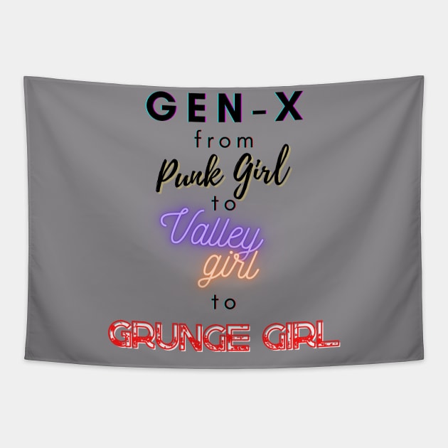 GEN-X GIRL Tapestry by EmoteYourself