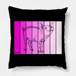 Pretty Piglet in Pink Pillow