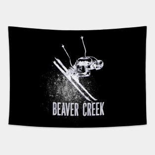 Beaver Creek CO Ski Mountain Resort Downhill Skier Tapestry