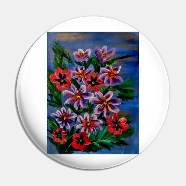 some wildflowers in metallic paint Pin by kkartwork