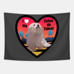 I love my Coton de Tulear Tapestry