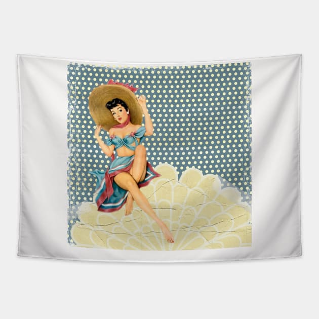 Pin up girl tapestry sales