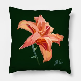 Orange Lily Pillow