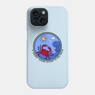 Crab and sun Phone Case