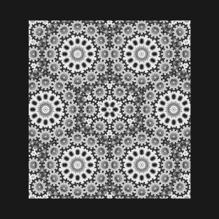 Magical black and white mandala 010 T-Shirt