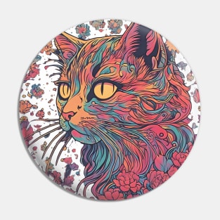 Trippy Cat Pin