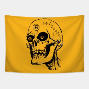 Skull 8 Ball Eyes Tapestry