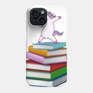 Books and Unicorn Phone Case