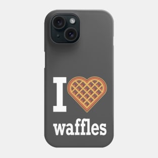 I heart waffles Phone Case