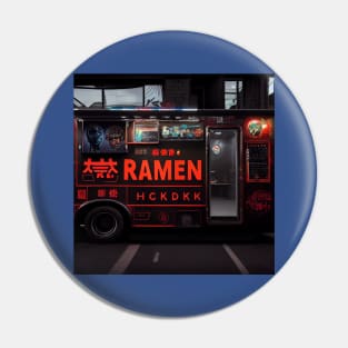 Cyberpunk Tokyo Ramen Food Truck Pin