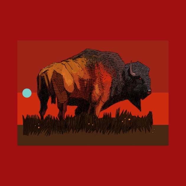 Bison Red by David Kennett