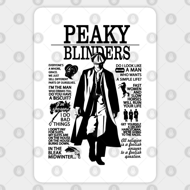 Peaky Blinders Tommy Shelby Quotes - Peaky Blinders - Sticker