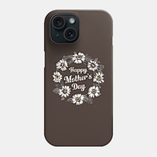 Vintage Floral Wreath Happy Mother's Day Phone Case