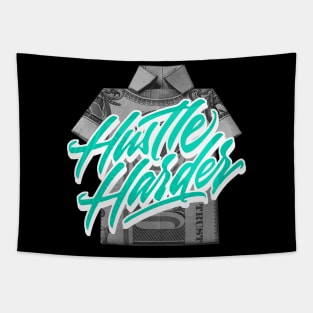 Hustle Harder Clear Jade Retro Sneaker Tapestry