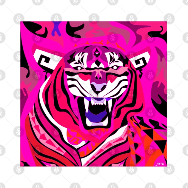 beast bengal tiger in mandala madness wallpaper 2 by jorge_lebeau