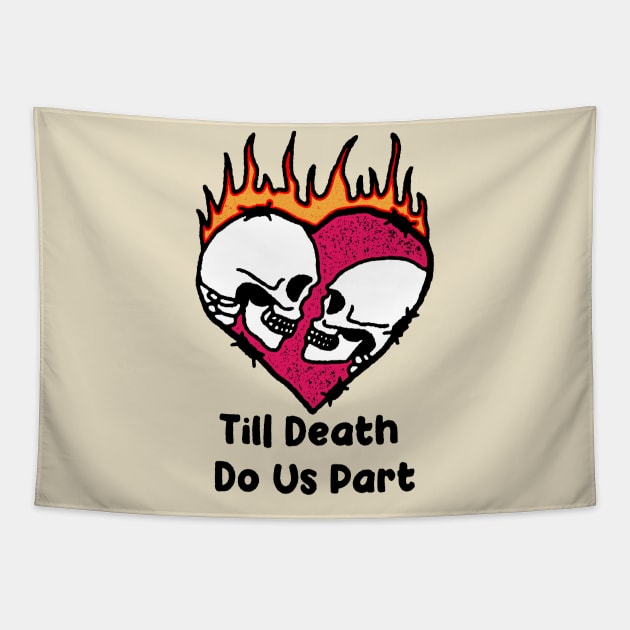 Til Death Do Us Part Tapestry by maddude