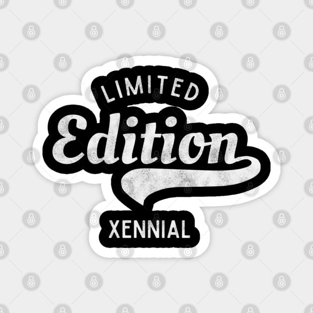 Limited Edition Xennial Vintage Design Magnet by Stylecombinator