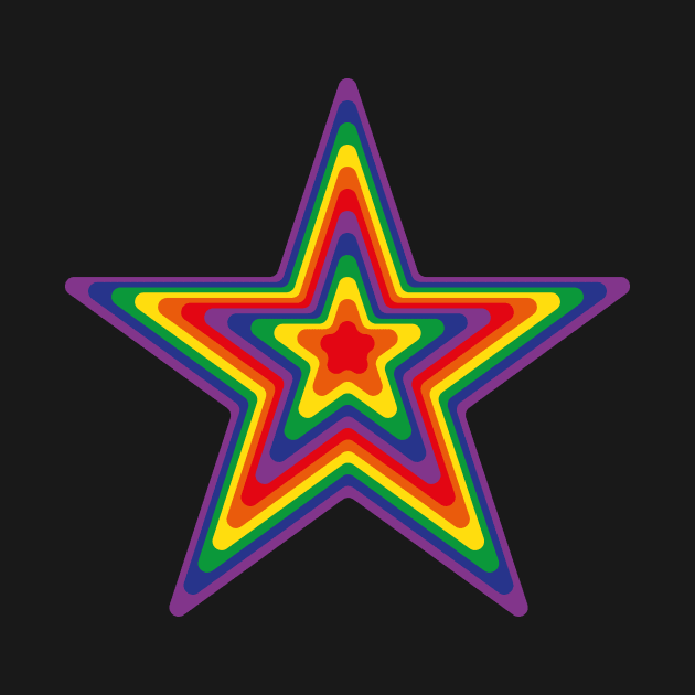 Rainbow Star by n23tees