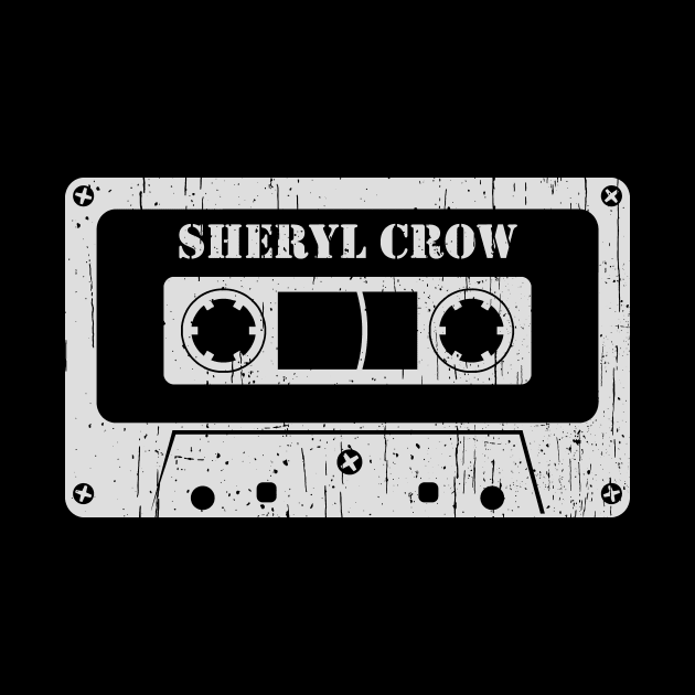 Sheryl Crow - Vintage Cassette White by FeelgoodShirt