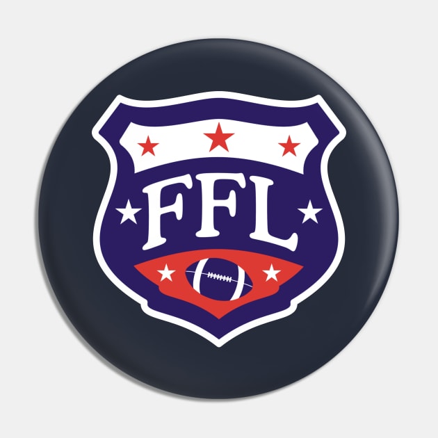 Fantasy Football League Shield Pin by FantasySportsSpot