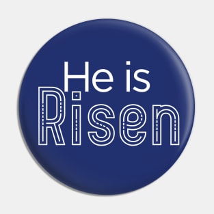 He is Risen - Matthew 28:6 - Easter Day - Christian Pin