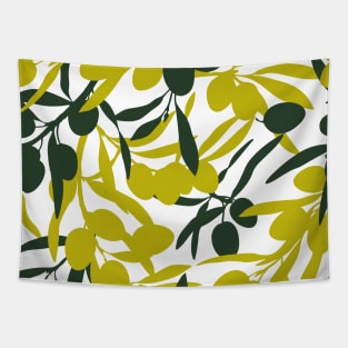 Olives - Mediterranean pattern Tapestry