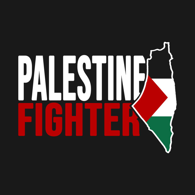 Disover Palestine Fighter, Free Gaza, Palestina Map, Palestine - Palestine - T-Shirt