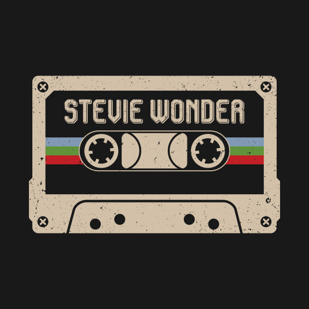 Stevie Wonder Vintage Cassette Tape by Horton Cyborgrobot