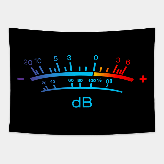 music sound vu meter Tapestry by small alley co