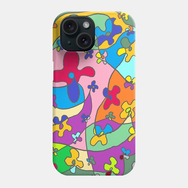 one line drawing, flower Phone Case by zzzozzo