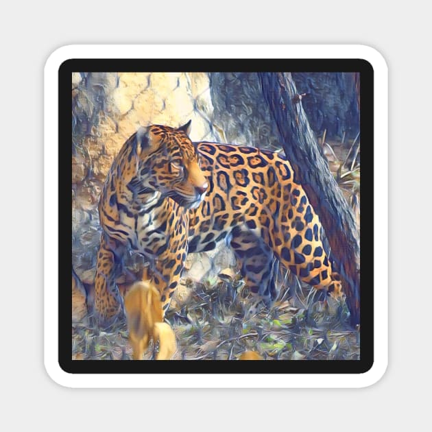 Jaguar Magnet by Sharonzoolady