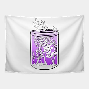 White and purple succulent Tapestry