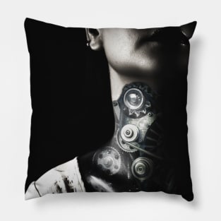 Cyber girl Pillow