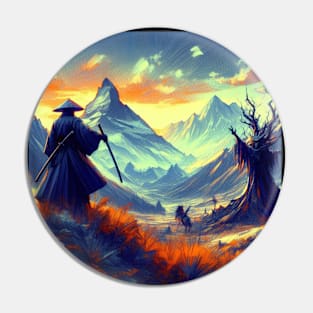 Samurai and Witch - Journey To Mount fuji Pin