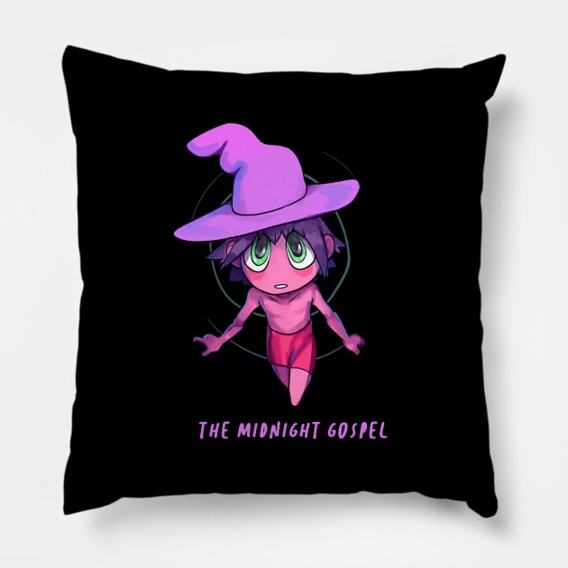 The Midnight Gospel Fanart Pillow by Nashida Said