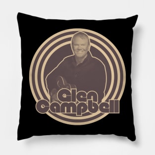 Glen campbell vintage Pillow