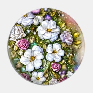 Dreamlike Flowers Pin